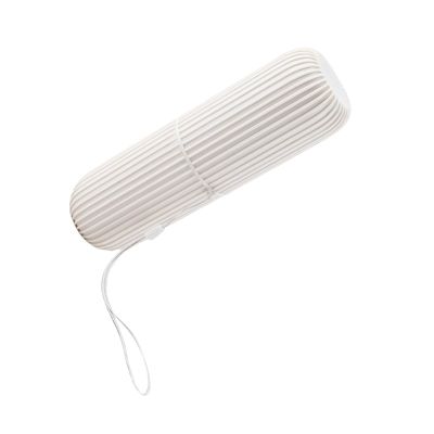 ACOGEDO Portable Travel Toothbrush Case with Lid, Green (Grey)