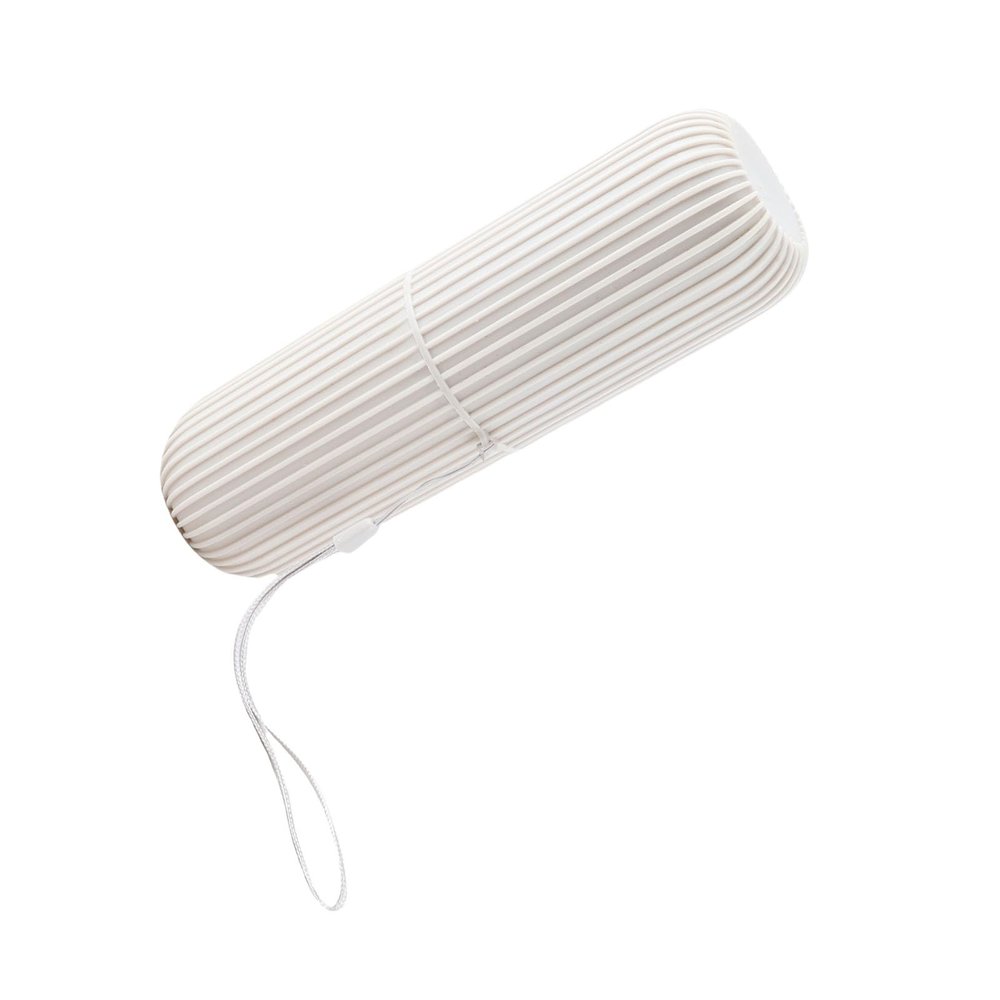 ACOGEDO Portable Travel Toothbrush Case with Lid, Green (Grey)