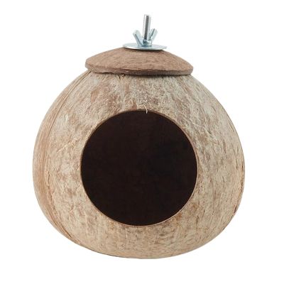 Coconut Bird Nest for Cage, Hanging Nesting Shelter