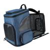 TIKATARER Expandable Cat Backpack Carrier for Small Dogs and Medium Cats up to 18 lb, Blue view 1