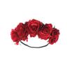 Red Fabric Rose Headband for Hair, Elegant S view 1