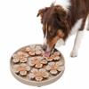 Dog Bowl - Cat Bowl - Lick Mat - Fleur Round - Taupe - 20 cm - Silicone - With Suction Cups view 1