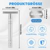 AOOWU Women's Safety Razor with 10 Replacement Blades, Non-Slip Metal Handle view 2