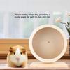 Acouto Wooden Hamster House and Quiet Exercise Wheel for Small Pets, M, 25.5 cm (10.04 in) Diameter view 3