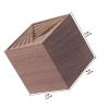 ibasenice Aromatherapy Diffuser Cube for Essential Oils, Decorative Brown Wood view 2