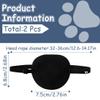 EOYVAIL Dog Eye Care Mask, Black, Adjustable Closure (2 Pack) view 2