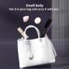 Hair Straightening Styling Brush with Ceramic Bristles for Women, Short Hair, Portable, Sky Blue view 4
