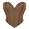 Generic Women's Black Lace-Up Corset Top with Boning view 1