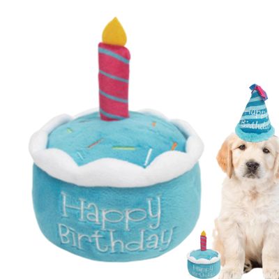 Dog Birthday Cake Toy - Cotton