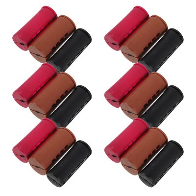 VALICLUD Plastic Perm Rod Set, 18 Rods in 3 Sizes for Natural Curls