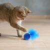 Uonguon Cat Toy Ball with Feather view 2