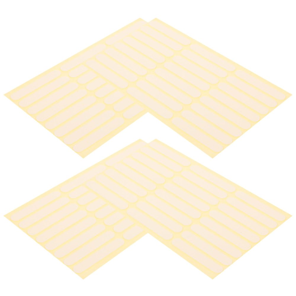 Amosfun Double-Sided Nail Adhesive Tape for Nail Display Stands, 4 Sheets with 24 Clear Strips Each, Easy to Carry, Random Style