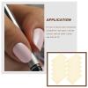 Amosfun Double-Sided Nail Adhesive Tape for Nail Display Stands, 4 Sheets with 24 Clear Strips Each, Easy to Carry, Random Style view 3