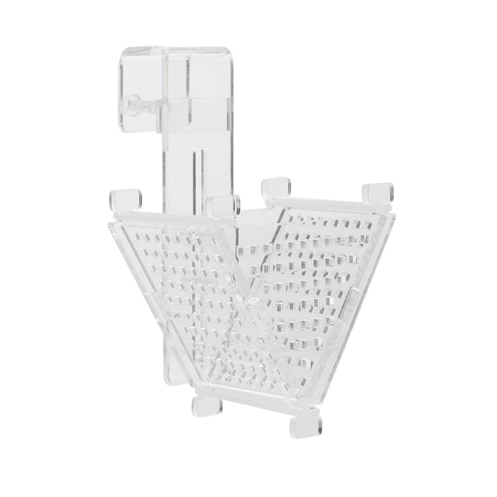 Beaupretty Acrylic Aquarium Feeding Cup, Cone-Shaped Red Glowing Fish Feeder for Mosquito Larvae and Frozen Food