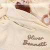 Kinetora Personalized Baby Blanket with Name, Cotton, 100 x 80 cm, 22 Colors view 4