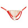 Mobanna Men's Chain-Detail Hollow Mesh Pouch Underwear, Red, One Size view 1