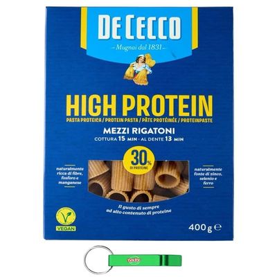 De Cecco High-Protein Mezzi Rigatoni, 24 x 400 g