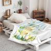 Spring Easter Cicada Blanket, 60 x 80 in, Mason Jar Eggs, Warm Fluffy Flannel Throw view 4