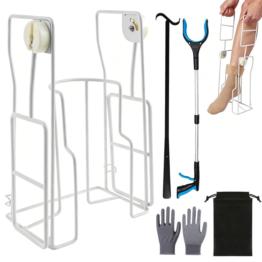 Knee & Hip Surgery Recovery Kit, 5-Piece Dressing Aid Set