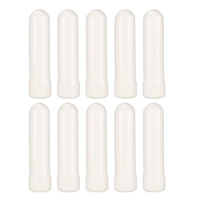 HOMSFOU Refillable White Aromatherapy Nasal Inhaler Tubes