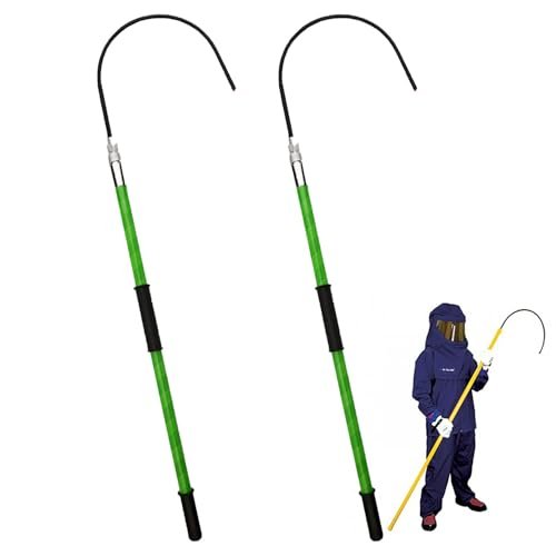 Portable Insulated Rescue Hook, 35 kV Voltage Resistance, Detachable Head