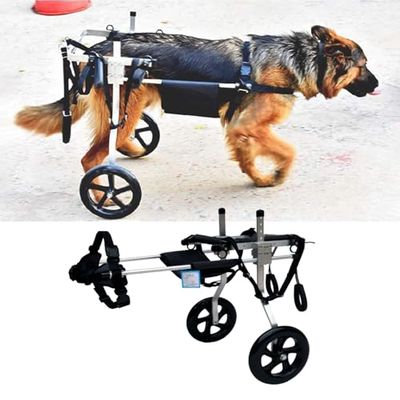 Dog Wheelchair – Rear-Leg Support, 2-Wheel Cart for Large Dogs