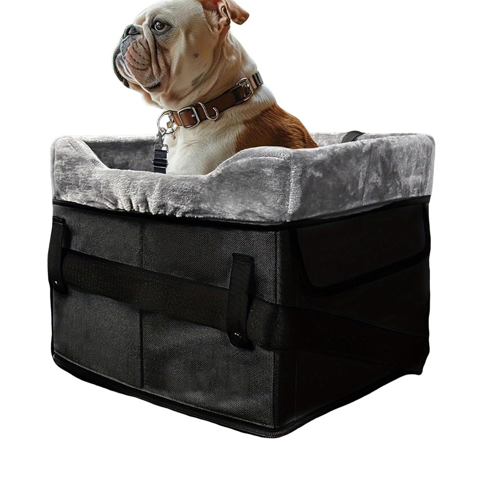 Washable Plush Car Seat and Carrier for Puppies