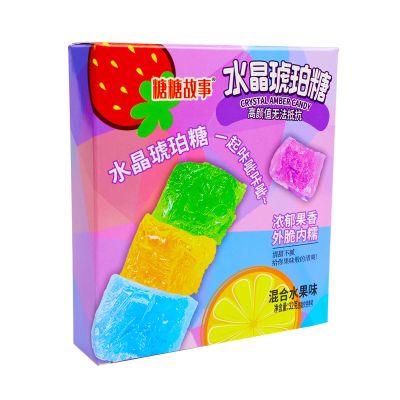 DAMAICHUHAI Kohakutou Japanese Crystal Jelly Candy with Agar-Agar, Vegan Gummy, Gemstone Look, 32 g