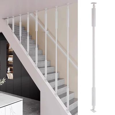 Angle-Adjustable Metal Baluster for Sloped Staircases