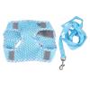 Fictory Reflective Dog Harness and Leash Set, Adjustable for Small Dogs and Cats, Dark Blue view 1
