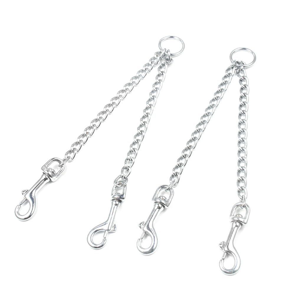 Fictory Double Dog Leash Coupler, Durable, Tangle-Free, for Medium and Large Dogs, 3.0 mm x 50 cm