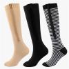 Graduated Compression Socks with Zipper, Black, L-XL view 3