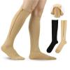 Graduated Compression Socks with Zipper, Black, L-XL view 4