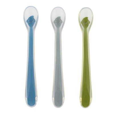 TRIXIE Baby Silicone Spoons, 3-Piece Set