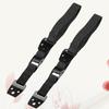 TOYANDONA Adjustable Metal TV Anti-Tip Strap with Wall Anchor, Black view 4