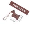 Dog Waste Bag Holder, Secure and Sturdy, 1 Set, Brown view 2