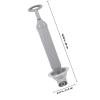 Amosfun Powerful Toilet Plunger with Ergonomic Handle and Curved Silicone Head, Gray view 2