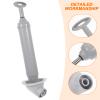 Amosfun Powerful Toilet Plunger with Ergonomic Handle and Curved Silicone Head, Gray view 3