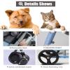 4-Wheel Dog Mobility Wheelchair with Adjustable Support for Small Breeds view 3