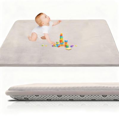 RxueSug 2 cm Thick Baby Play Mat, 60 x 180 cm, Cream