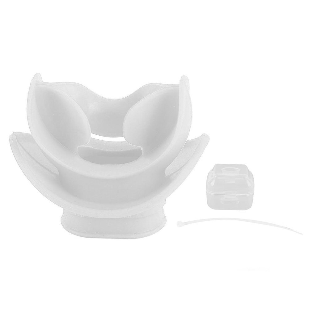 Mtlavishness Diving Regulator Mouthpiece, Silicone, Yellow (White)