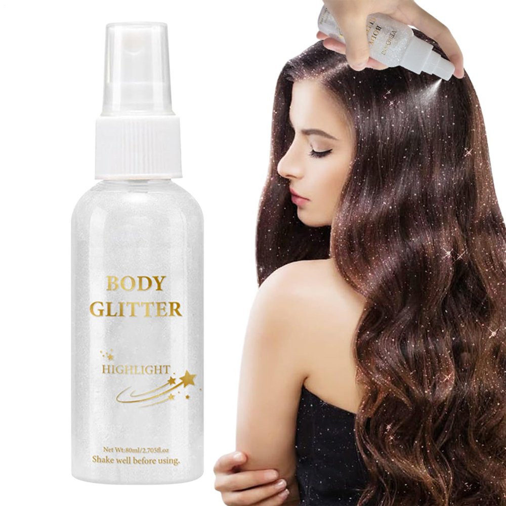 Hair Glitter Spray, Hair and Body Glitter Highlighter