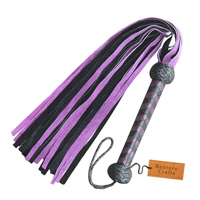 Purple Leather Whip – Unleash Opulent Desire (75 Falls)