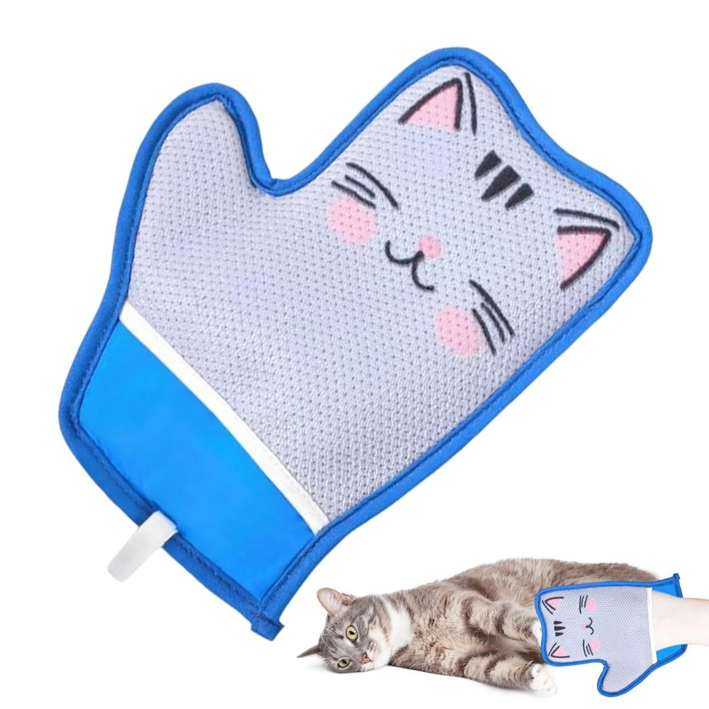 Pet Hair Removal Brush, Reusable Grooming Brush for Cats and Dogs, Cartoon Cleaning Tool, Soft Silicone Massage Accessory