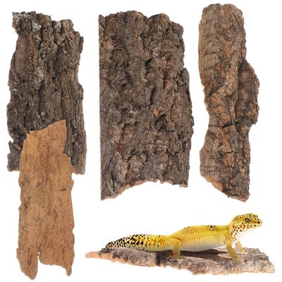 Beavorty 4-Piece Natural Bark Climbing Platform for Reptiles