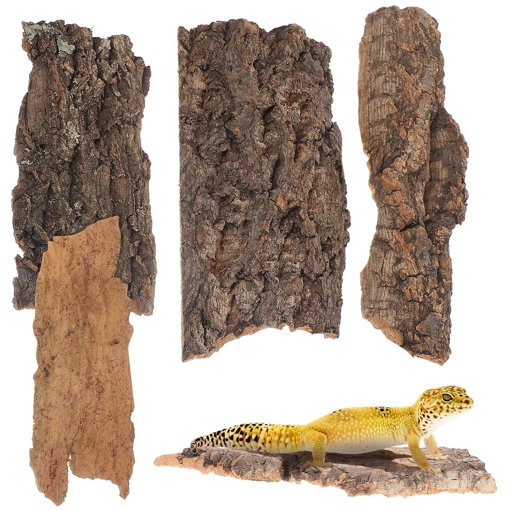 Beavorty 4-Piece Natural Bark Climbing Platform for Reptiles