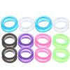 PLAFOPE 12-Pack Colored Silicone Scissor Finger Rings view 1