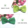 MUSISALY 4-Piece Hair Bow Duckbill Clips for Girls, Green Clover Hair Clips, Lightweight Headwear for St. Patrick's Day and Festive Occasions view 3
