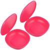 2 Silicone Pacifier Boxes, Pink, for Storage and Carrying view 1