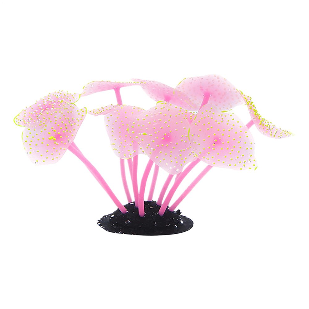 Glowing Silicone Coral Aquarium Decoration